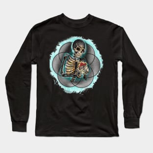 Skeleton and mushroom Long Sleeve T-Shirt